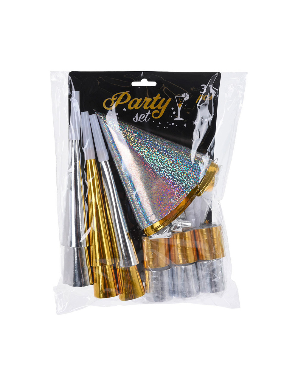 Pack sachet cotillon fin d'année pour 10 personnes