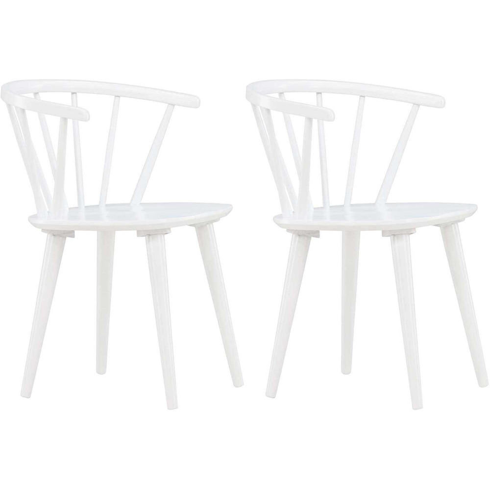 Fauteuil en bois bobby blanc