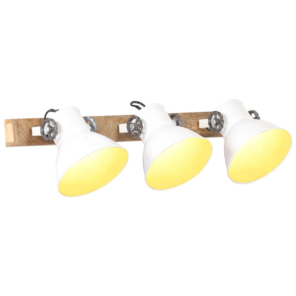 Lampe murale industrielle blanc 65x25 cm e27