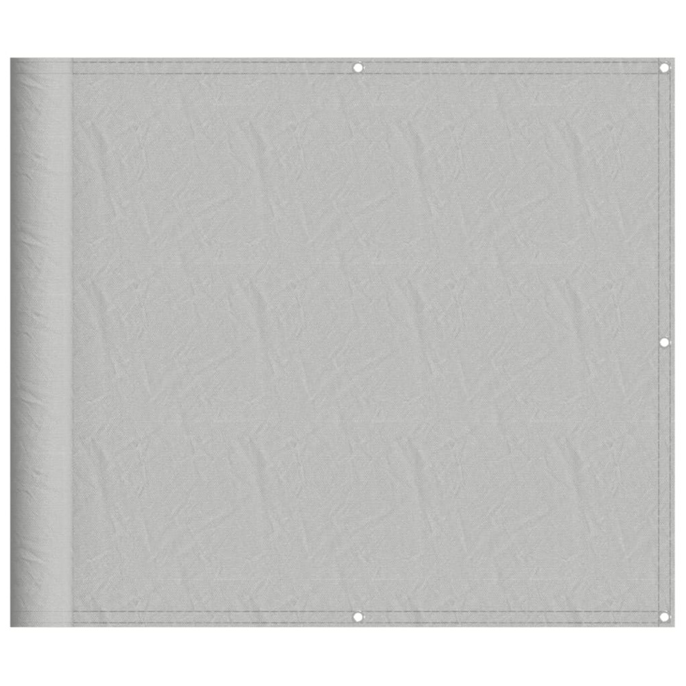 Écran de balcon gris clair 90x1000 cm 100% polyester oxford