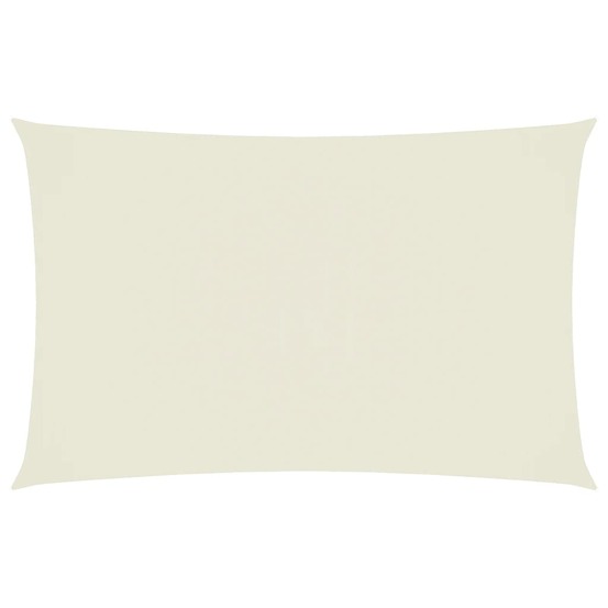 Voile de parasol tissu oxford rectangulaire 4x7 m crème