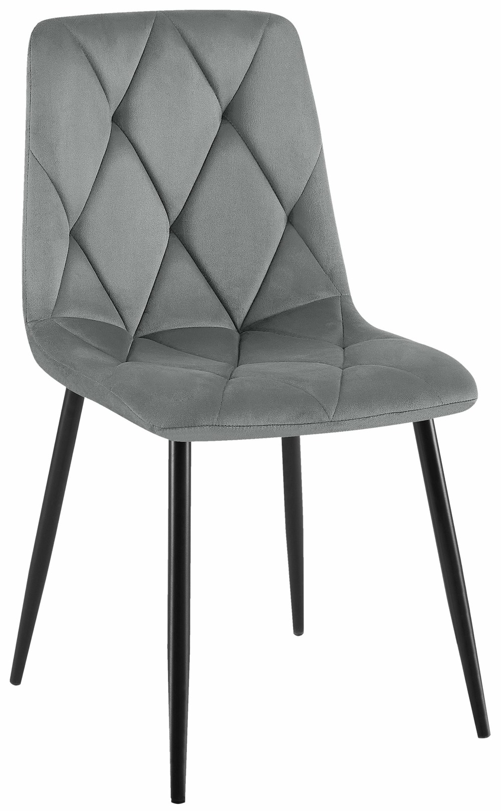 Chaise de salle à manger en velours clairton