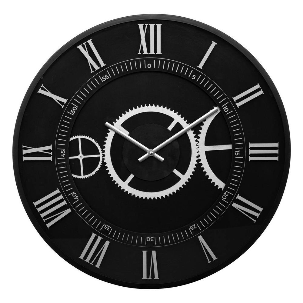 Horloge mécanique kerian d57cm noir