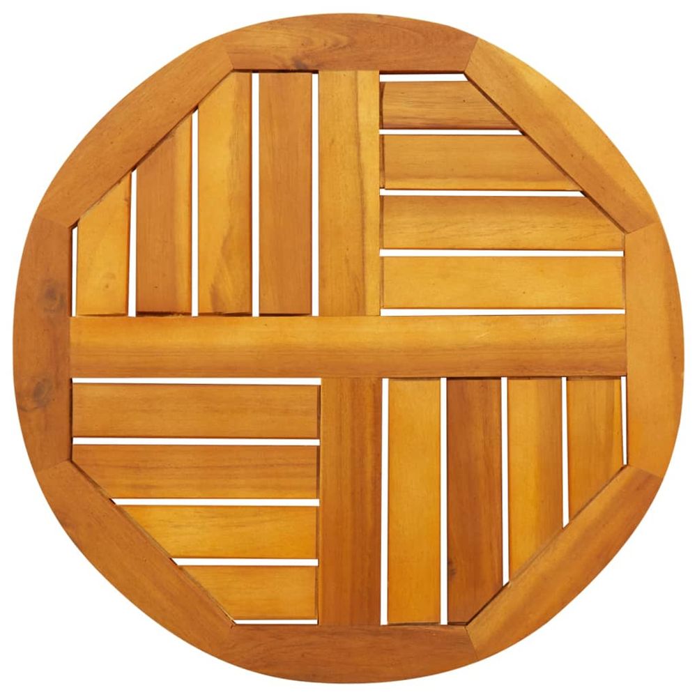 Dessus de table ø50x2 cm rond bois massif d'acacia