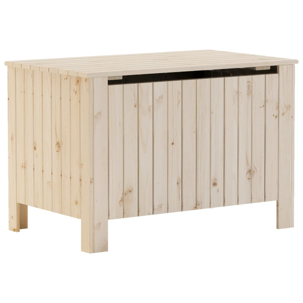 Boîte de rangement avec couvercle rana bois massif de pin