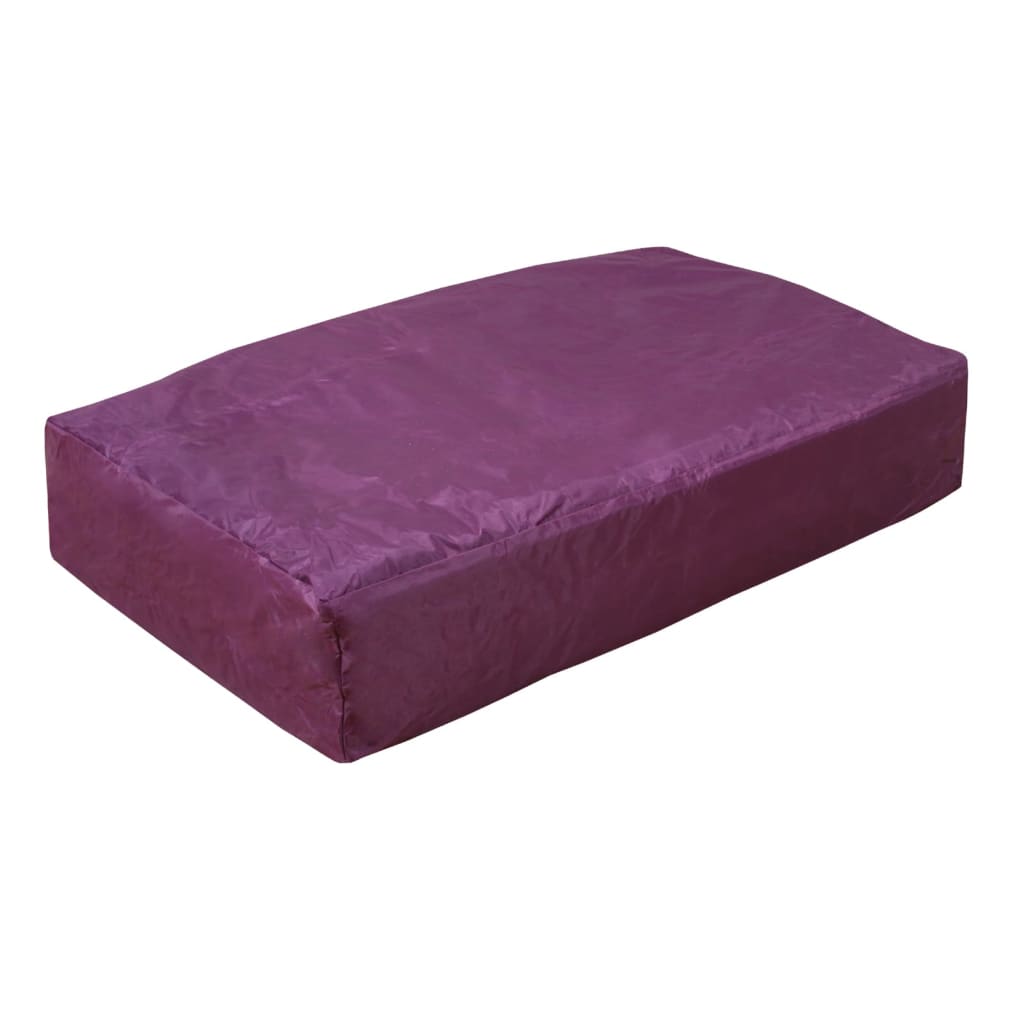 Pouf violet pour chien 120x80 cm.