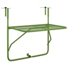 Table de balcon vert 60x40 cm acier