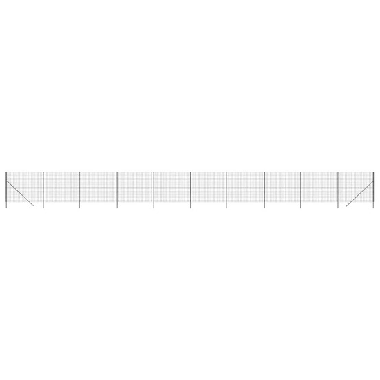 Clôture en treillis métallique anthracite 1,6x25 m