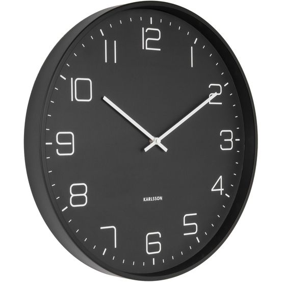 Horloge en métal mat lofty