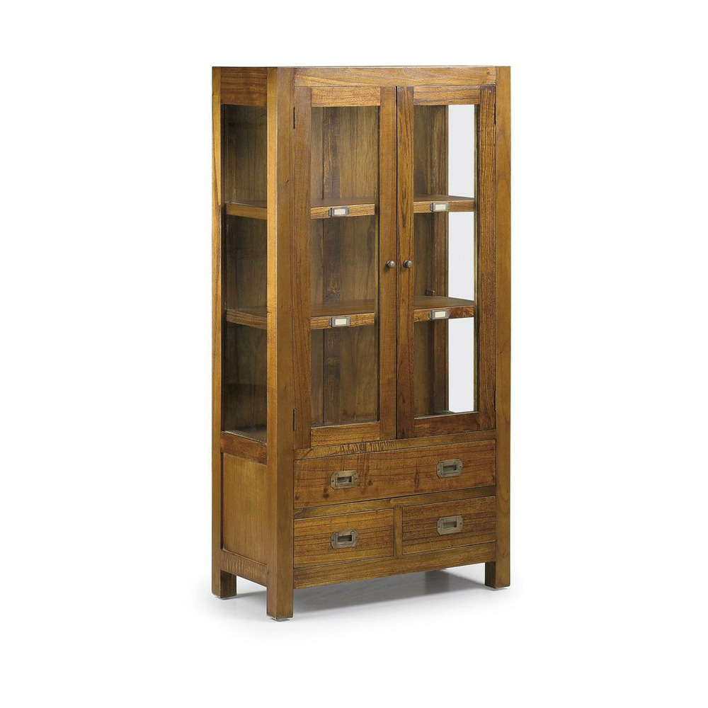 Vaisselier 3 tiroirs bronze bois-bronze marron - onéline décoration d'autrefois