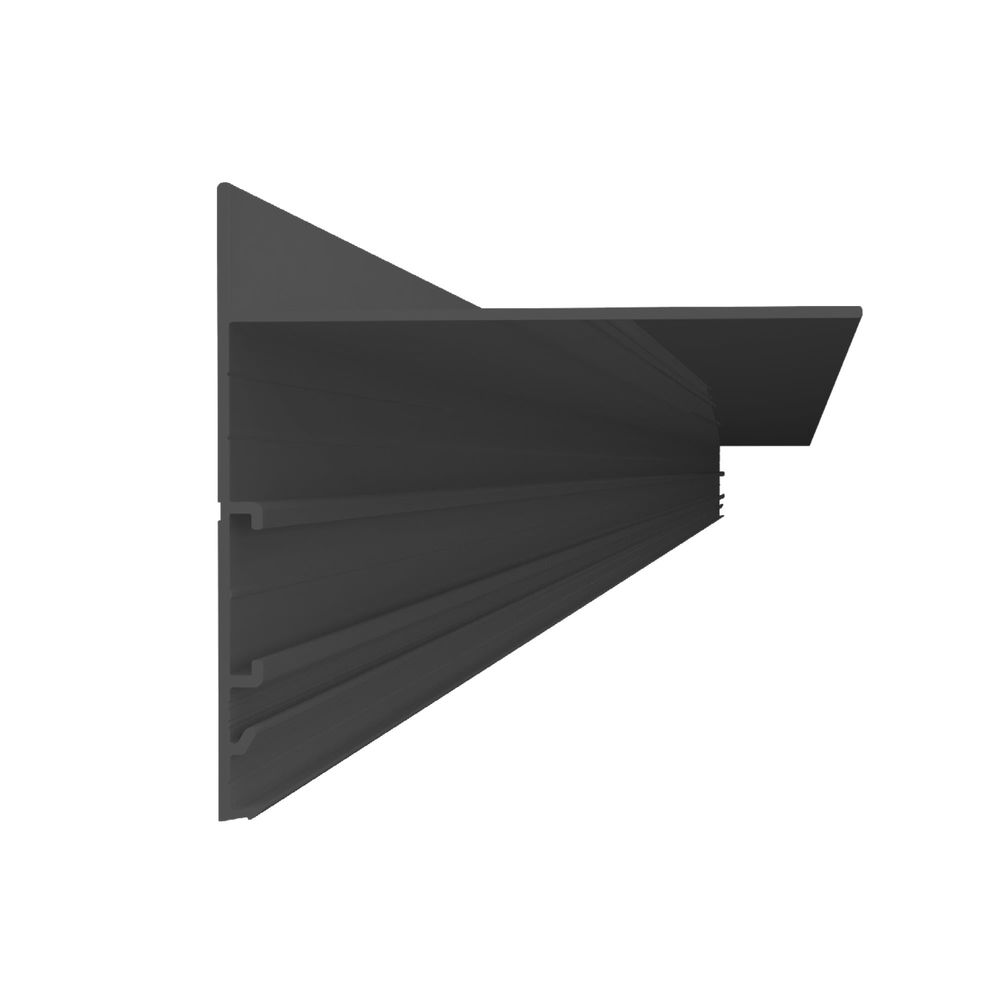 Profilé alu pour terrasse sur plots 240x10 cm gris anthracite - yeed (à l'unité)