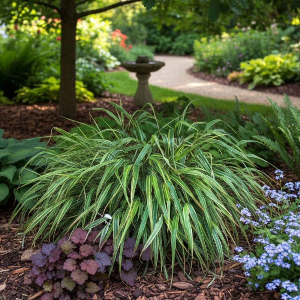 Herbe du japon albostriata, hakonechloa godet - 5/20 cm
