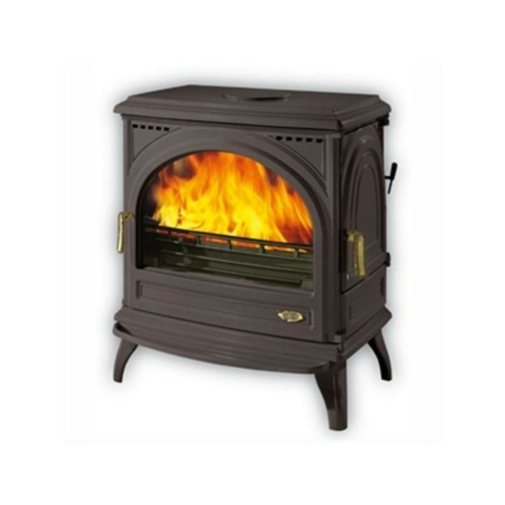 Poêle à bois fonte-carvin-11 kw-peint anthracite godin - 366101