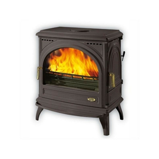 Poêle à bois fonte-carvin-11 kw-peint anthracite godin - 366101