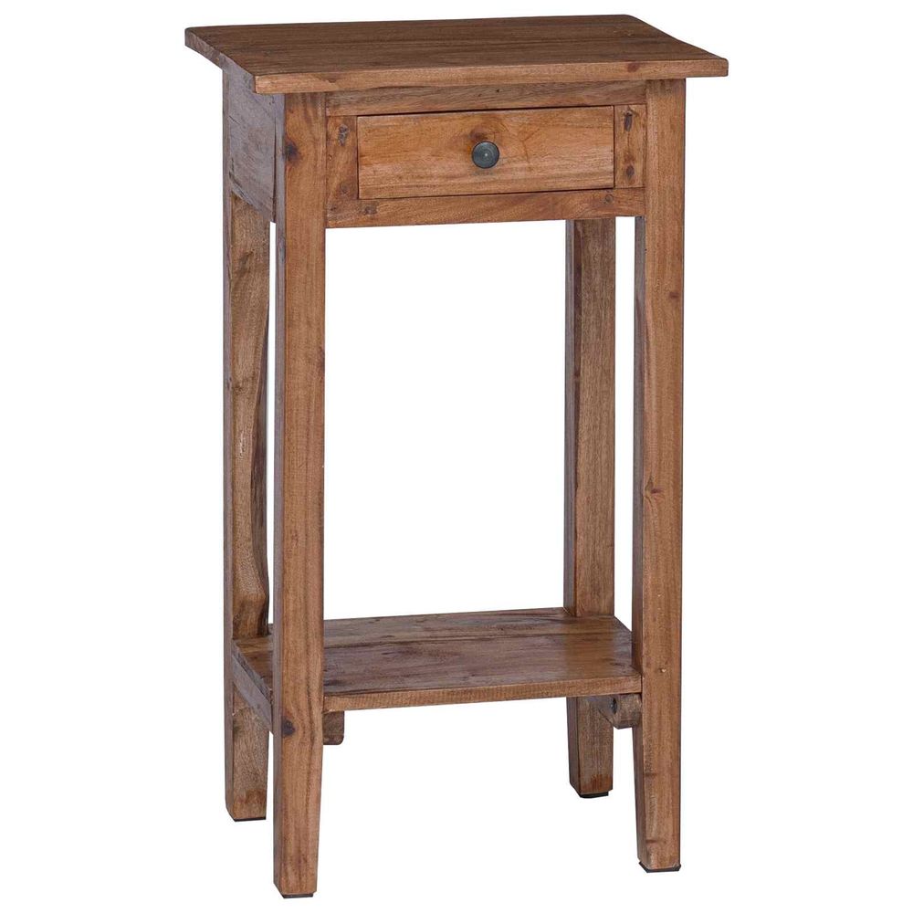 Support de plante marron 40 x 30 x 70 cm bois d'acajou