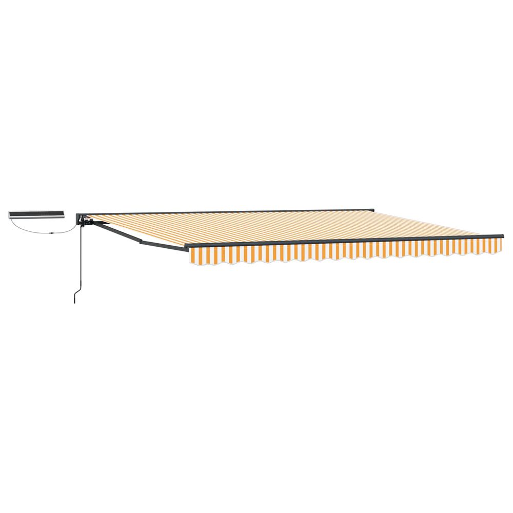 Auvent rétractable électrique jaune, blanc, anthracite 4 x 2 m