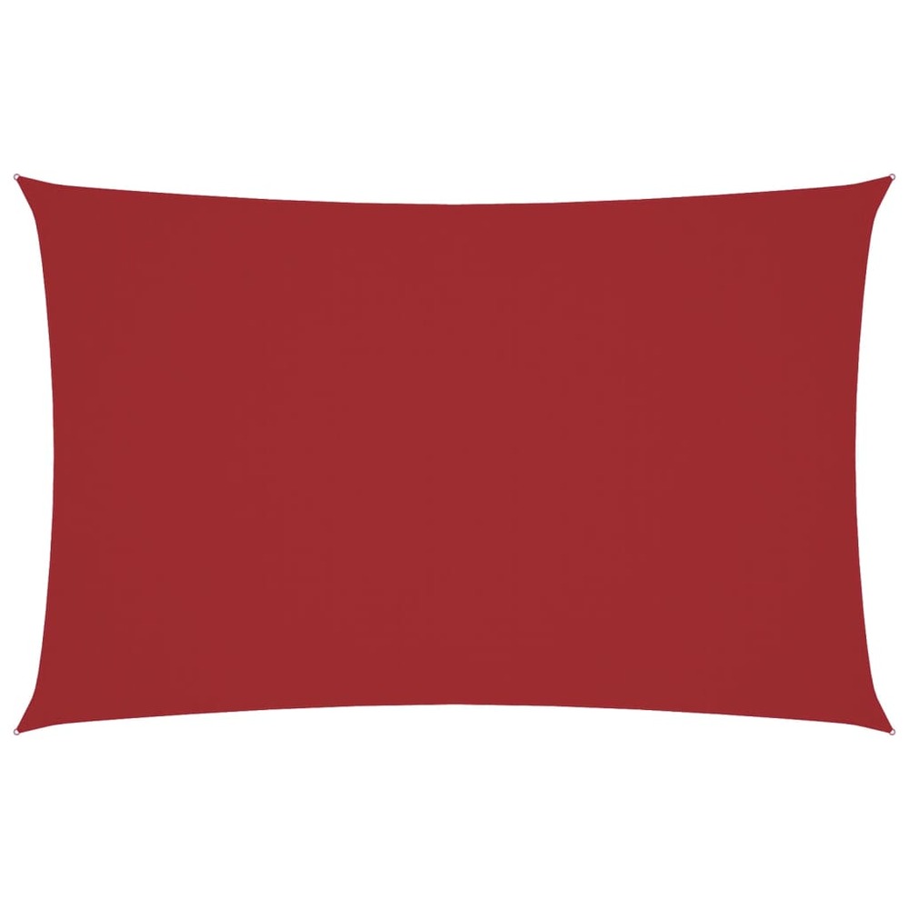 Voile de parasol tissu oxford rectangulaire 4x7 m rouge