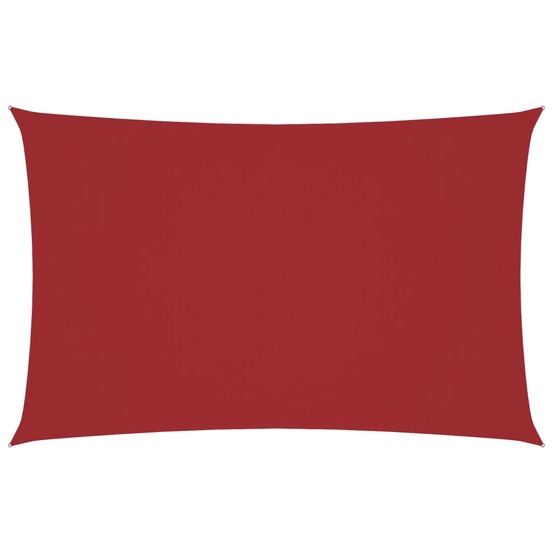 Voile de parasol tissu oxford rectangulaire 4x7 m rouge