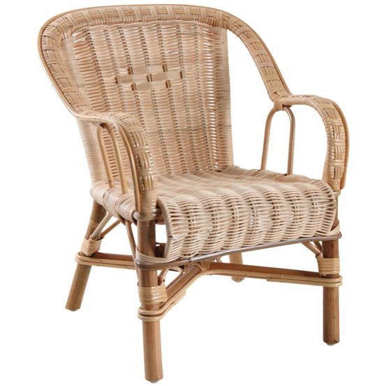 Fauteuil enfant en rotin loni naturel