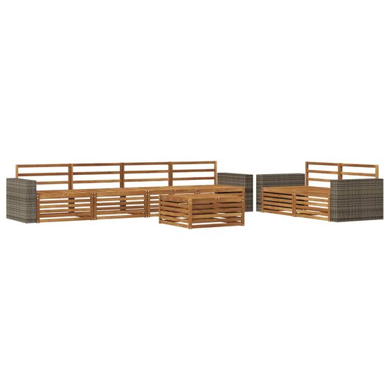 Ensemble de canapés d'extérieur 7 pc naturel