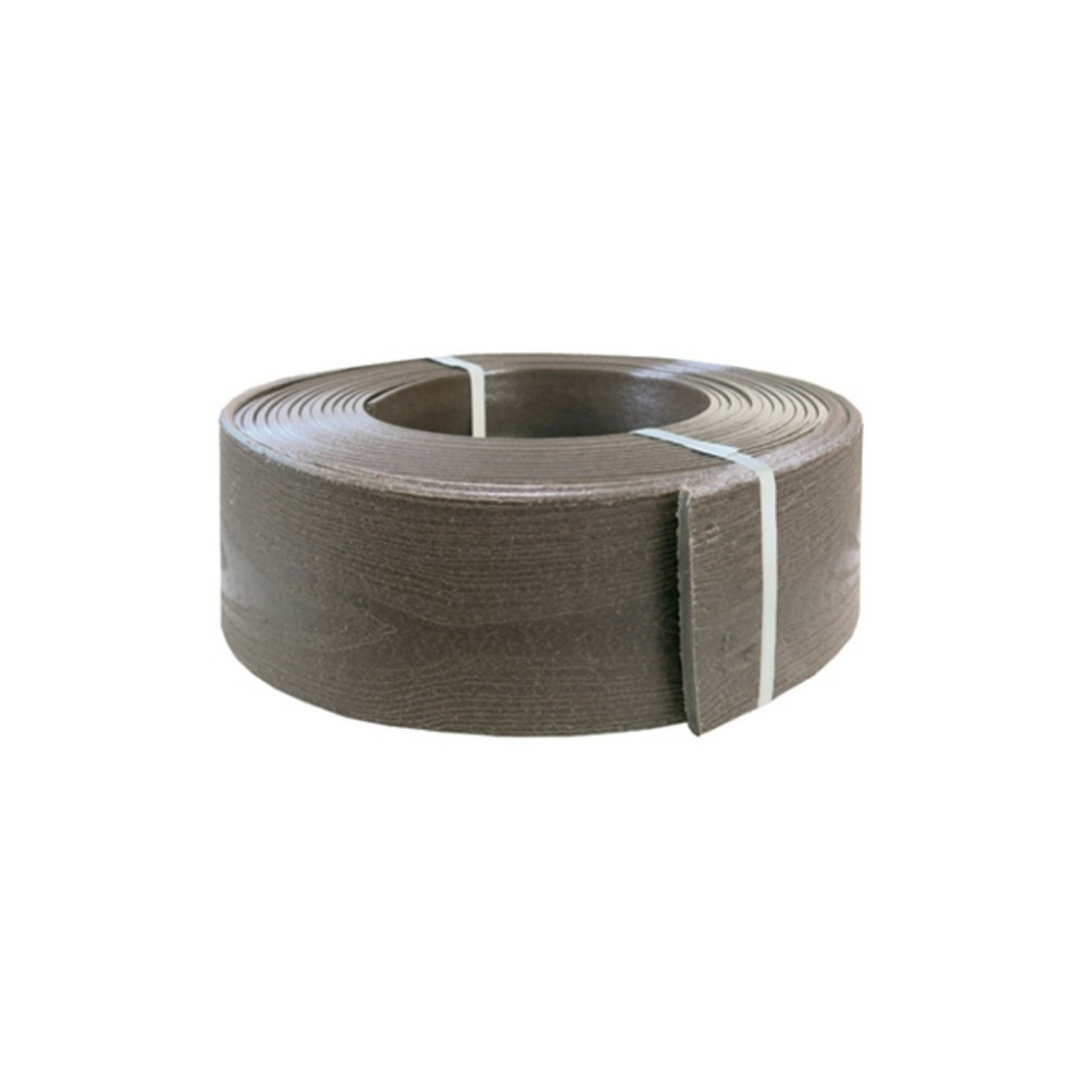 Bordure en plastique polyéthylène recyclé bark - imitation bois - 0,09 x 10m - brun