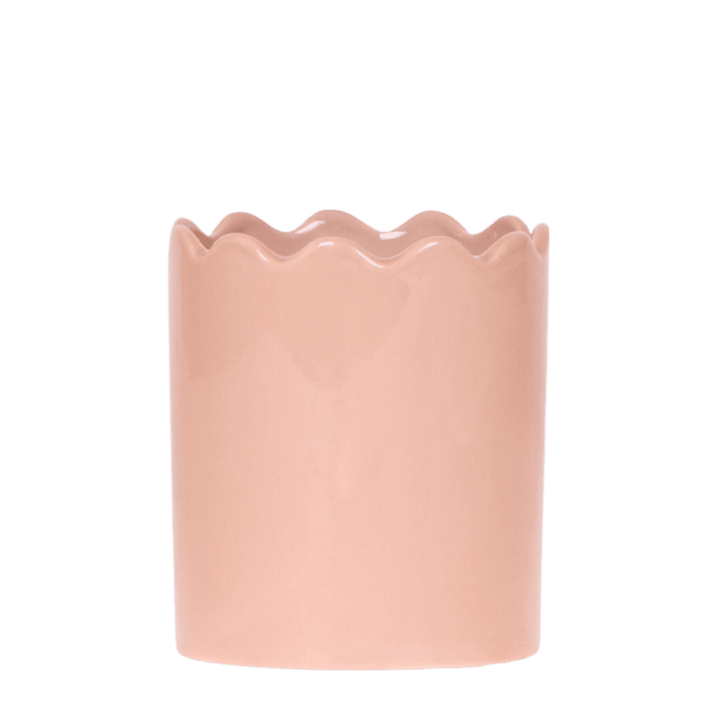 Cache-pot curve rose - ø9 cm x h11,5 cm