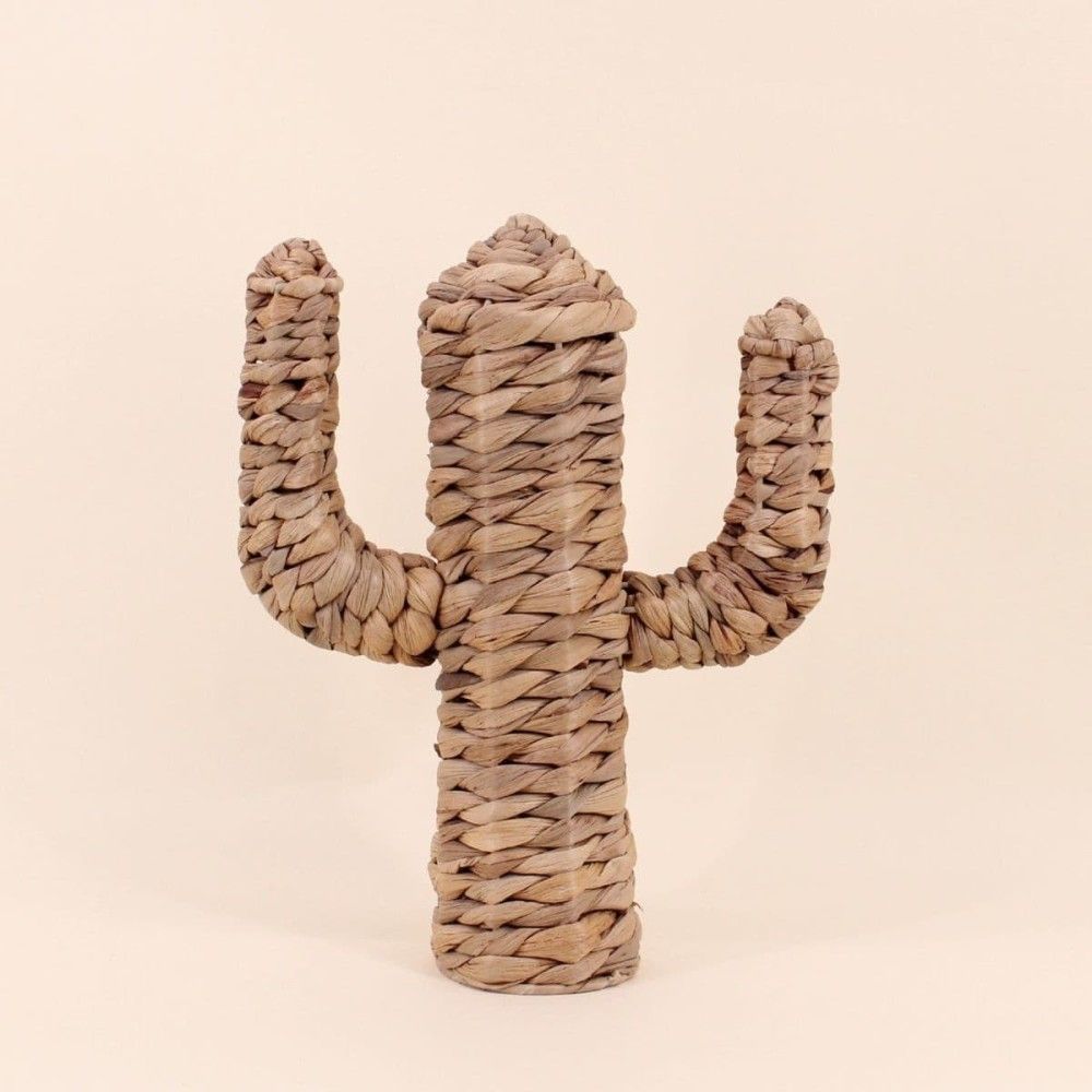 Cactus en fibres naturelles 35cm