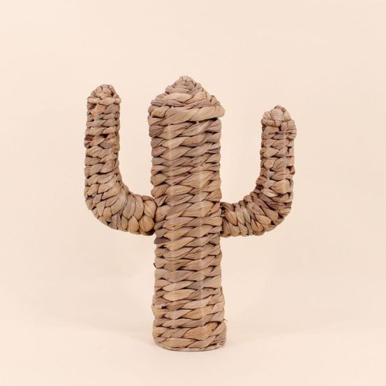Cactus en fibres naturelles 35cm