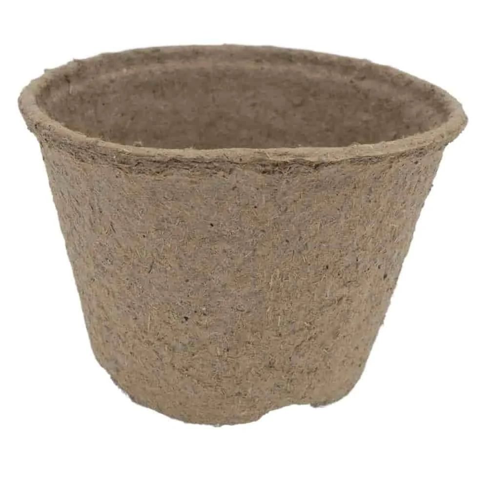 Pot de fleur compostable 14x10 cm, godet pour semis