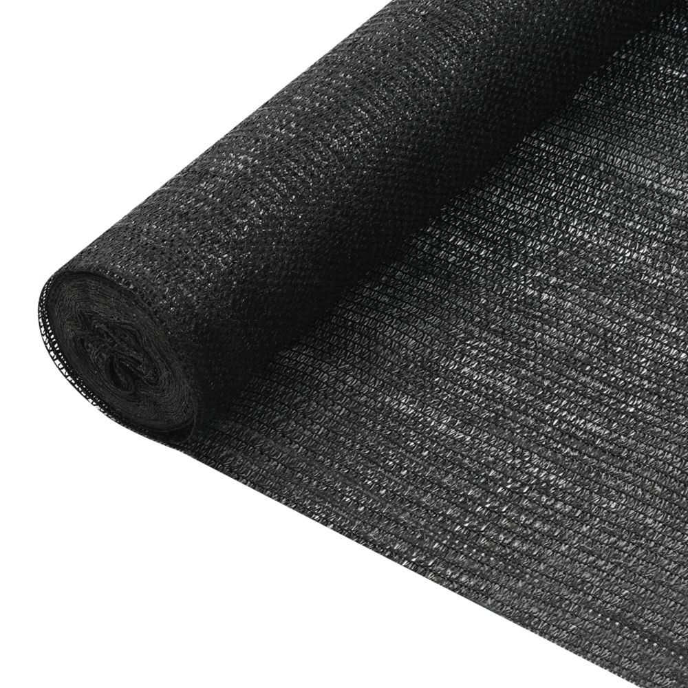Filet brise-vue noir 1,2x10 m pehd 75 g/m²