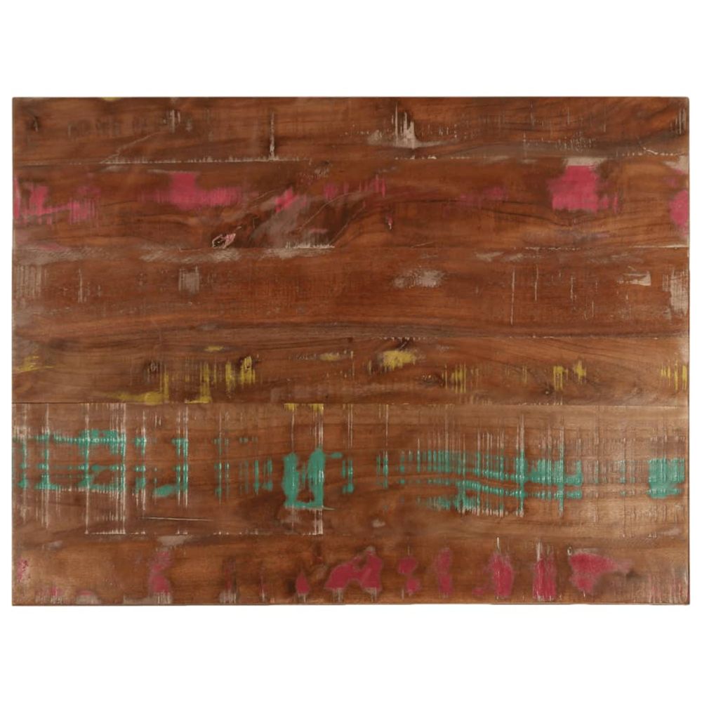 Dessus de table 80x70x2,5 cm rectangulaire bois massif récupéré