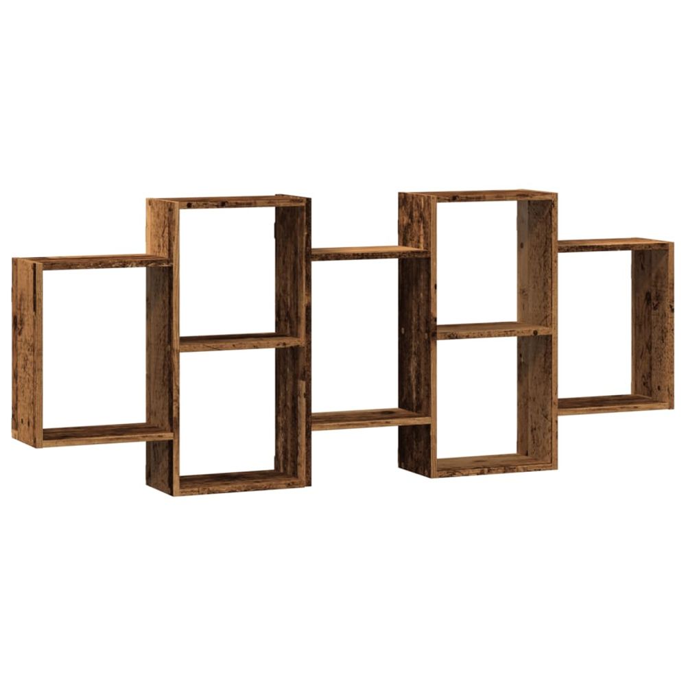 Étagère murale vieux bois 159x18x65 cm bois d'ingénierie