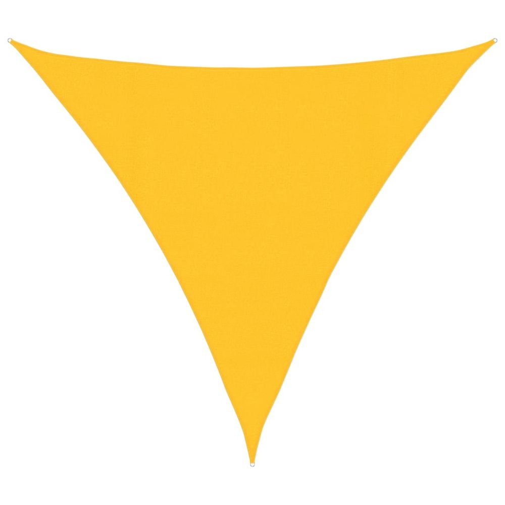 Voile d'ombrage 160 g/m² triangulaire jaune 4,5x4,5x4,5 m pehd