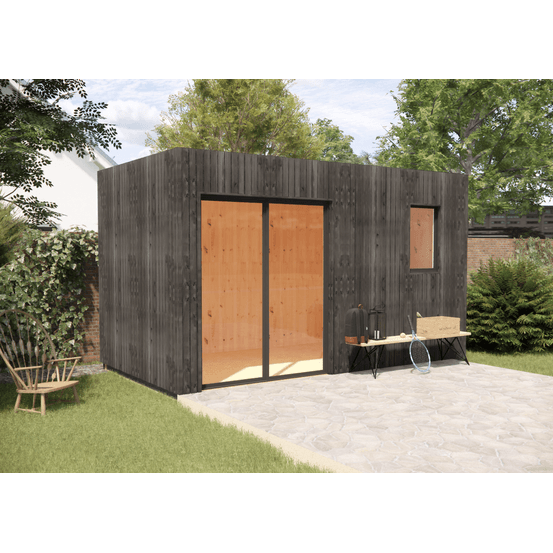 Studio de jardin 4 saisons en bois 4,4 x 2,4 x 2,7 m / isolation re2020