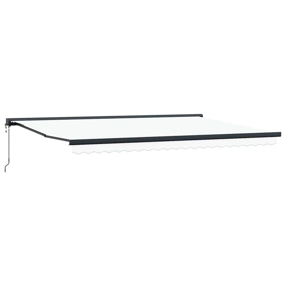 Auvent blanc 350 x 250 x 165 cm polyester et aluminium