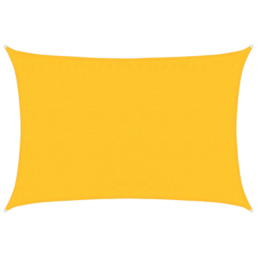 Voile d'ombrage 160 g/m² rectangulaire jaune 3,5x5 m pehd