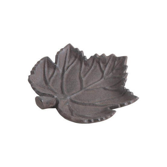 Mangeoire oiseau feuille en fonte