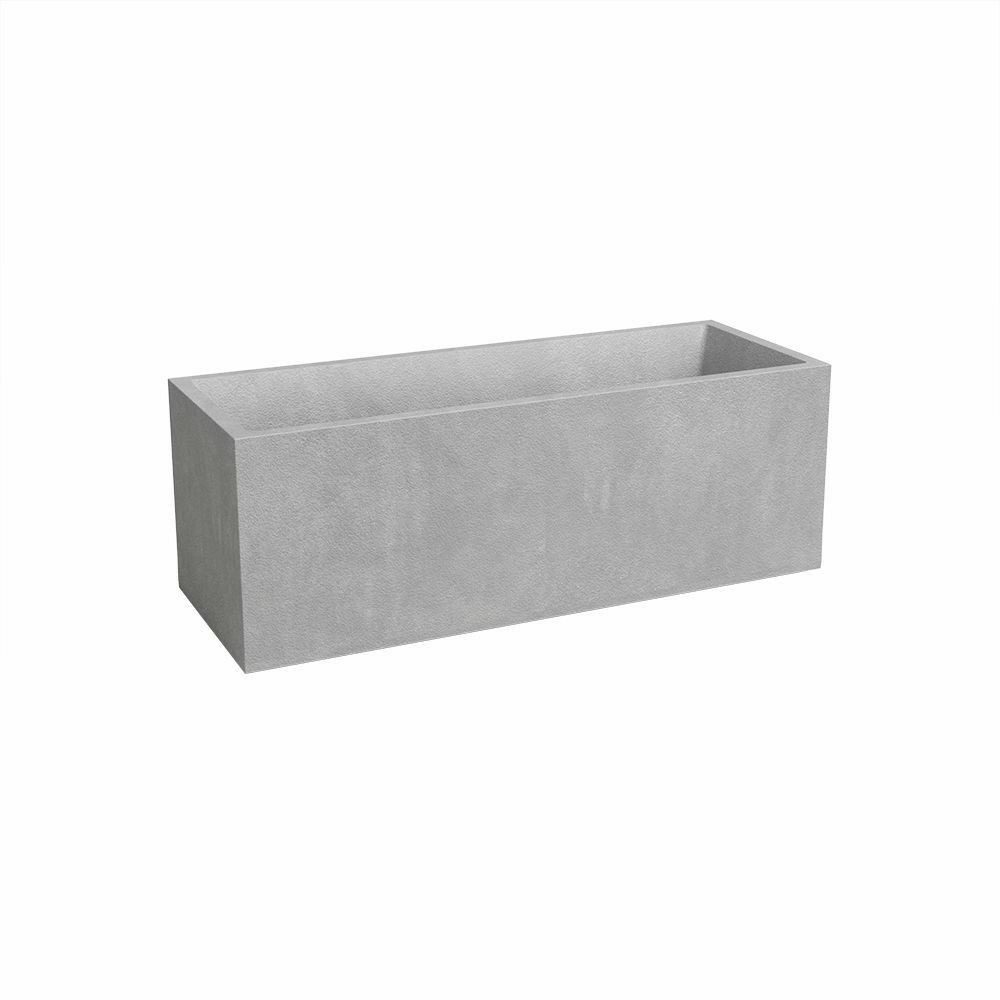 Jardiniere - plastique - gris clair - 80 cm - 57 l - sydney - artevasi