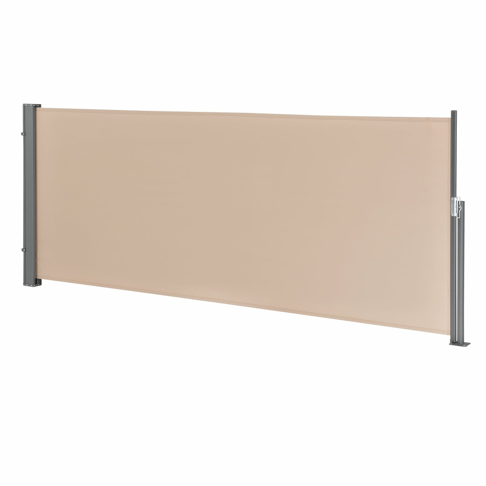 Store pour balcon latéral acier polyester 120 x 300 cm sable
