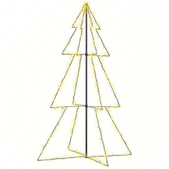 Arbre de noël cône 240 led d'intérieur/d'extérieur 118x180 cm