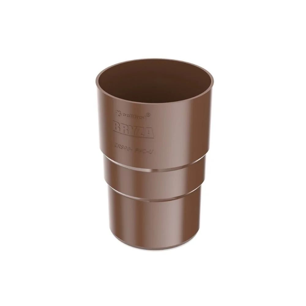 Manchon de descente de gouttière marron 63mm - raccord facile et durable