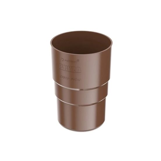 Manchon de descente de gouttière marron 63mm - raccord facile et durable