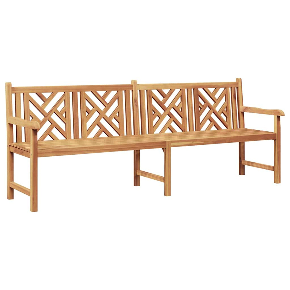 Banc marron 228 x 60 x 90 cm bois de teck massif