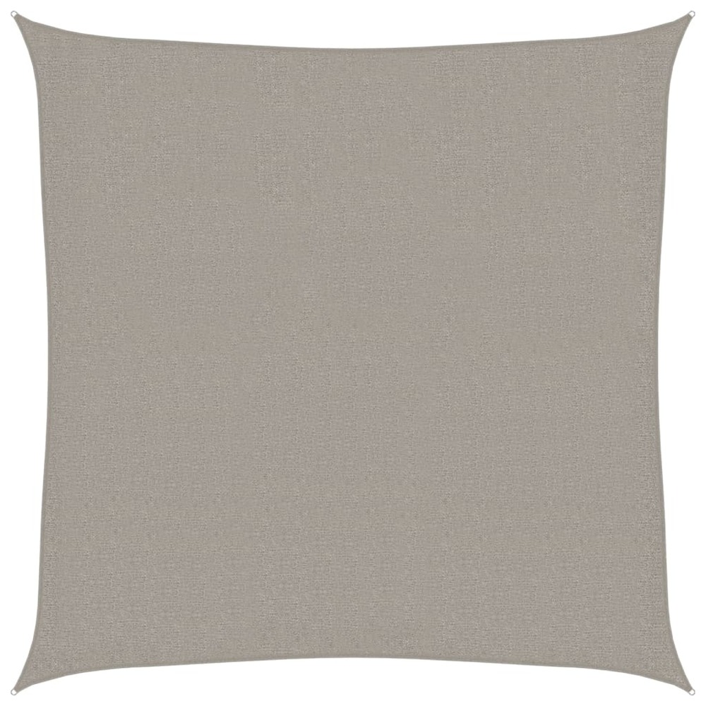 Voile d'ombrage 160 g/m² carré gris clair 3x3 m pehd
