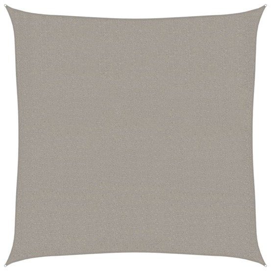 Voile d'ombrage 160 g/m² carré gris clair 3x3 m pehd