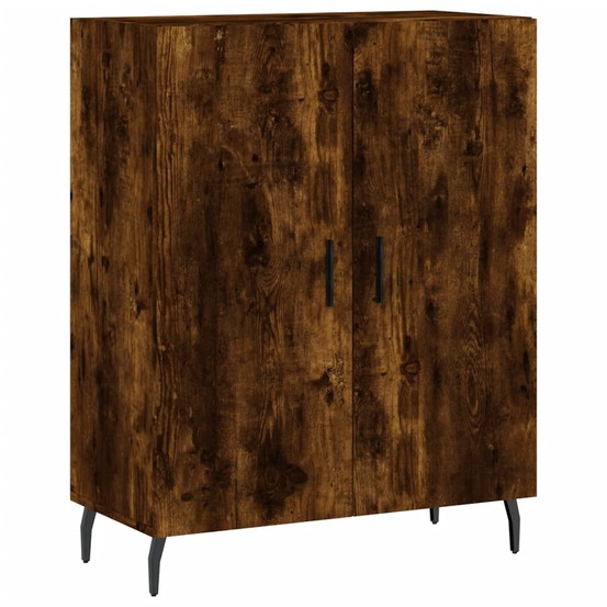 Buffet bahut commode armoire meuble de rangement organisateur cuisine salle de séjour salon 69,5 x 34 x 90 cm bois d'ingénier