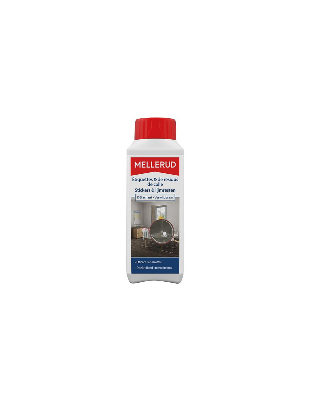 Detachant autocollant etiquette colle 0.5l - mellerud