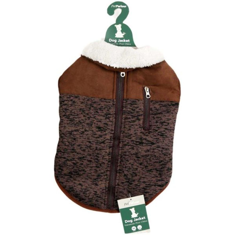 Manteau fourrure pour chien natural 35 cm chocolat