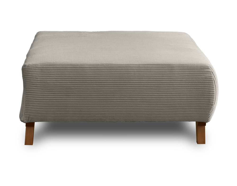 Cristal - pouf modulable - 95 cm - en velours côtelé
