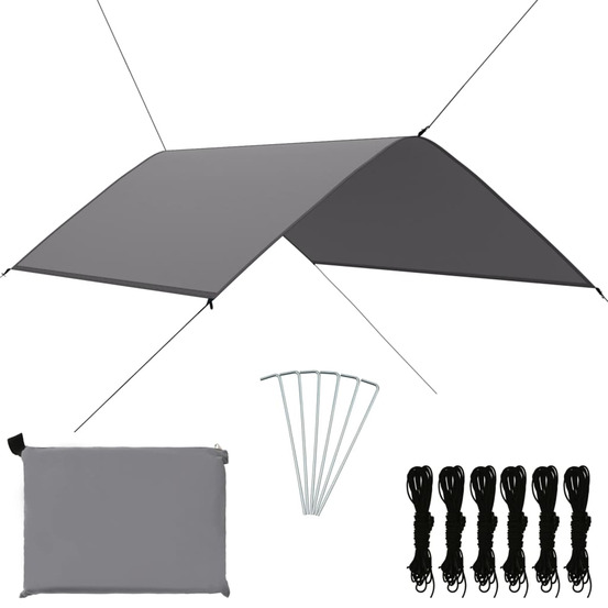 Bâche d'extérieur 3x2 m gris